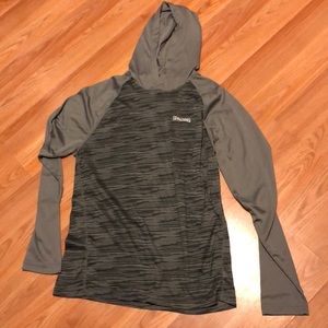 Dri-power long sleeve with hood active wear